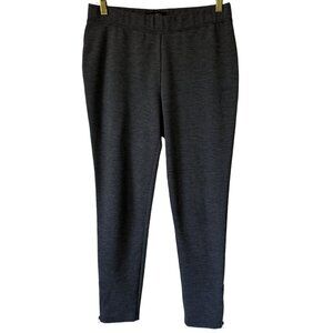 Talbots Houndstooth Pull On Slim Fit Ankle Zip Crop Pant Comfy Casual READ